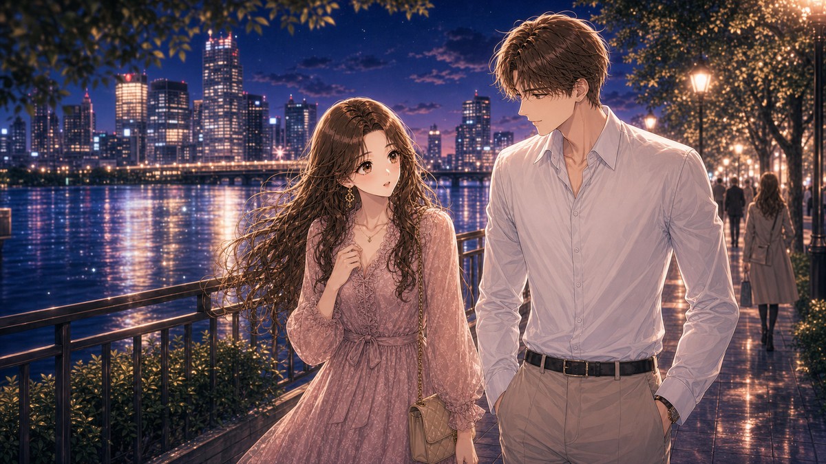 キスは「ご褒美」じゃなく「会話の延長」と考えるの世界観を表す少女漫画風イラスト